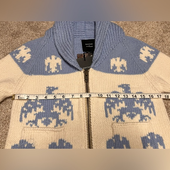 Smythe Handknit Zip Cardigan with Eagle - Picture 7 of 9